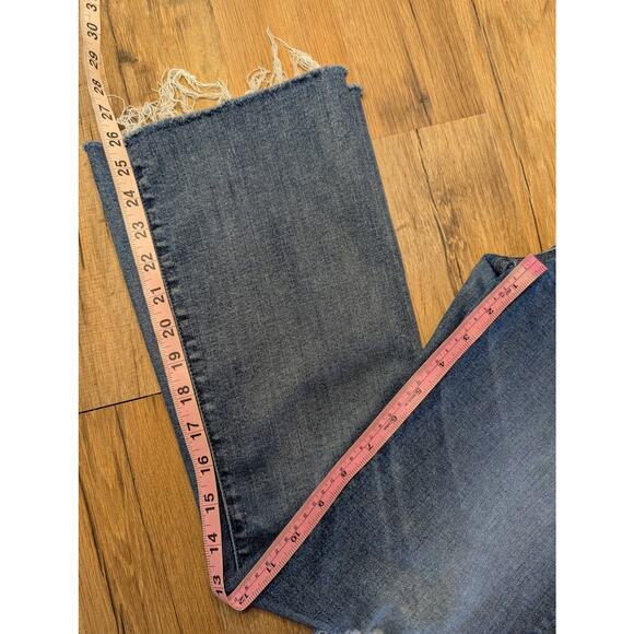 Mother Womens Jeans, Distressed Mother Hustler Ankle Fray Bootcut Jeans, Sz W26 - Picture 6 of 10